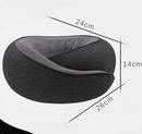 Black Ergonomic Memory Foam Travel Neck Pillow - U-Shaped Support for Naps & Journeys