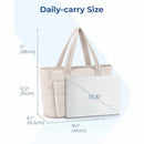 Black Large Capacity Nylon Tote Bag for Women - Fashionable Travel Shoulder & Crossbody Handbag