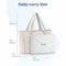 Light Grey Large Capacity Nylon Tote Bag for Women - Fashionable Travel Shoulder & Crossbody Handbag