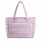 Light Purple Large Capacity Nylon Tote Bag for Women - Fashionable Travel Shoulder & Crossbody Handbag