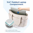 Light Purple Large Capacity Nylon Tote Bag for Women - Fashionable Travel Shoulder & Crossbody Handbag