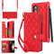 Galaxy Z Fold3 Multi-Functional Leather Wallet Case for Samsung Z Fold Series - Crossbody with Pen Slot, Quilted Design