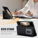 Galaxy Z Fold5 Multi-Functional Leather Wallet Case for Samsung Z Fold Series - Crossbody with Pen Slot, Quilted Design