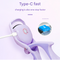 White USB Rechargeable Electric Heated Eyelash Curler - Lash Lift and Extension Tool