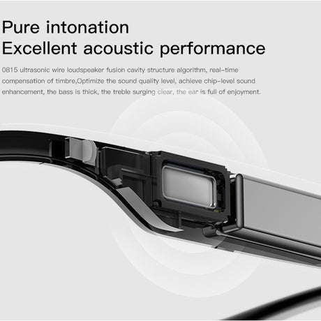 Transparent Smart Bluetooth Audio Sunglasses - Hands-Free Calls & Music Streaming Eyewear