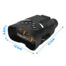 Grey 4K Portable Digital Night Vision Binoculars - HD Photo & Video Infrared Scope