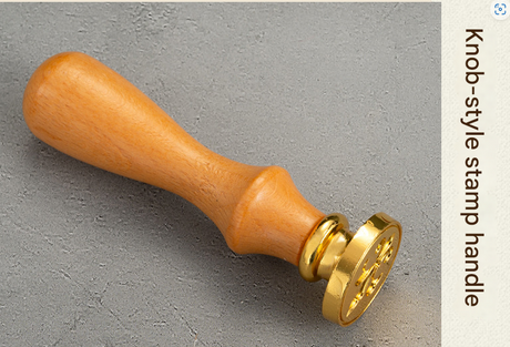 Black Box 2-Piece Retro Sealing Wax Stamp Set - 11.3 x 11.3 x 3.6 cm DIY Gift Box Kit for Handmade Crafts