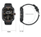 Black 2-in-1 Smartwatch with Earbuds and 2.01-Inch HD Screen for Sports