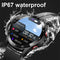 Silver Silicone +22MM Brown Mitsubishi Steel Strip Business Smartwatch with ECG and PPG Monitoring and Stainless Steel Strap