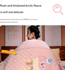 Purple Cartoon Cookie Pillow Blanket 2-in-1 for Winter Car and Office Use