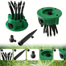 3-Piece 360-Degree Multi-Head Garden Sprinkler Set - Efficient Watering Solution