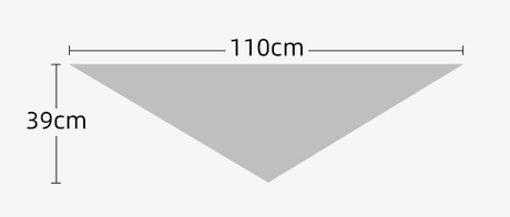 2-Piece Dark Grey Coffee Elegant Wool Blend Triangle Scarf - Luxurious Knit Shawl for Women (39 x 110cm)