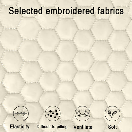 Beige Cozy Quilted Pet Carrier Backpack - Front Pack Sling for Cats & Small Dogs - Travel & Outdoor