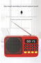 Portable Digital Music Player & FM Radio,4 Playback Modes, LED Flashlight(Red)