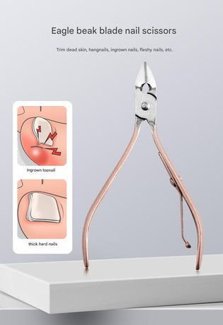 30-Piece Professional Manicure & Pedicure Set,Stainless Steel Grooming Kit(blue)