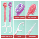 4-in-1 Disposable Travel Toothbrush with Flavor Burst Bead(Mint flavor)