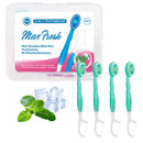 4-in-1 Disposable Travel Toothbrush with Flavor Burst Bead(Green plum green tea flavor)