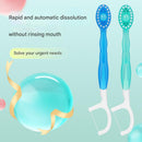 4-in-1 Disposable Travel Toothbrush with Flavor Burst Bead(Mixed flavors)