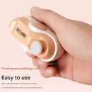 Black Electric Nail Clipper & Filer - 2 Speed, Low Noise, Safe for Babies (1yr+) & Adults