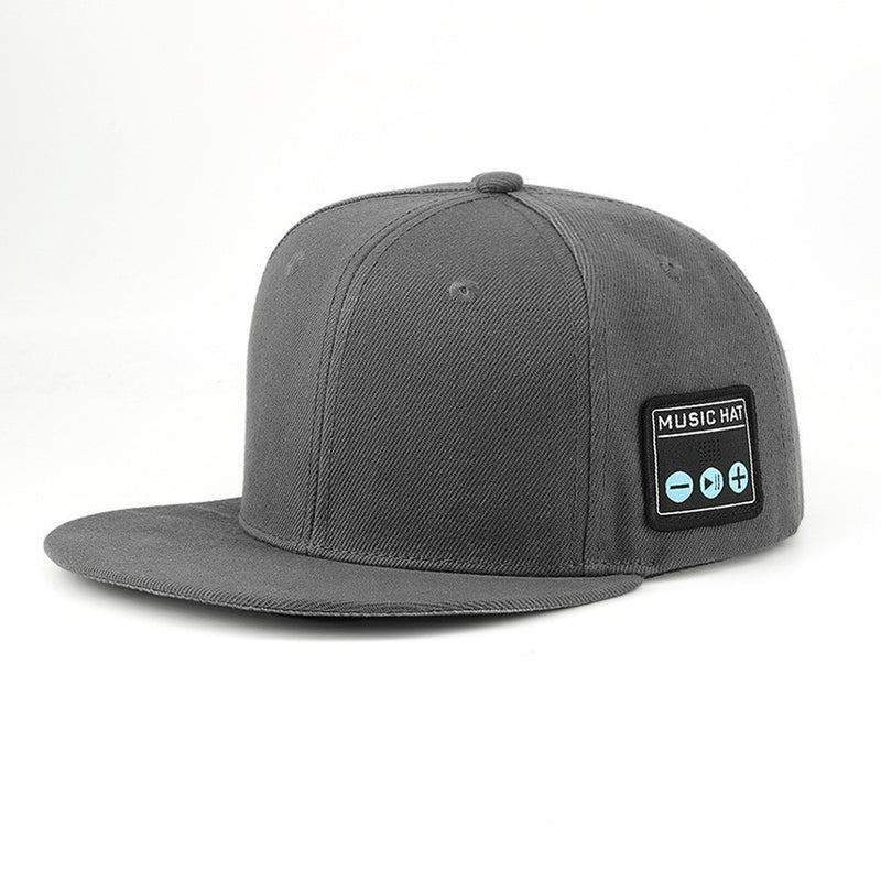 Wireless Bluetooth 5.0 Music Hat - Outdoor Speaker Cap with Mic, Sun Protection & Breathable Fabric(Gray)
