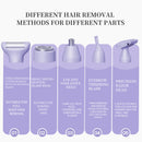 5-in-1 Electric Lady Shaver & Grooming Kit - LCD Display, USB-C Rechargeable, Full Body Hair Removal(White)