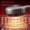 4-in-1 SPA Scalp Care Massage Comb - Red Light Therapy, Nano Steam & Vibration, USB-C Rechargeable(Black)