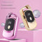 Rechargeable Electric Heated Eyelash Curler - 55C Constant Temperature, LED Display, Gentle Curling(Beige)