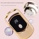 Rechargeable Electric Heated Eyelash Curler - 55C Constant Temperature, LED Display, Gentle Curling(White)