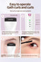 Rechargeable Heated Eyelash Curler - 3 Temperature Settings, 30s Rapid Heating & Anti-Scald Design(white)