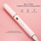Rechargeable Heated Eyelash Curler Wand - 3 Temperature Gears, Type-C Charging, All-Day Curl(Black)