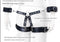 Adjustable PU Leather X-Harness Restraint Set with Cuffs - Playful Bondage Accessory(Pink)