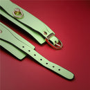 Adjustable PU Leather Bondage Cuff - Wrist/Ankle Restraint, Sold Individually(Luminous green-anklet)