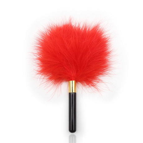 7-Piece Lace & Feather Playful Lingerie Accessory Set - Cuffs, G-String, Tickler &Nipple stickers(black)