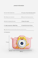 Digital Camera with Cute Cat Silicone Case - Dual Lens, 96MP, HD Screen & Music Playback(pink)