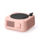 Retro Turntable Bluetooth 5.3 Speaker - 360 Surround Sound, FM Radio & TF Card Player(pink)