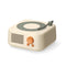 Retro Turntable Bluetooth 5.3 Speaker - 360 Surround Sound, FM Radio & TF Card Player(yellow)