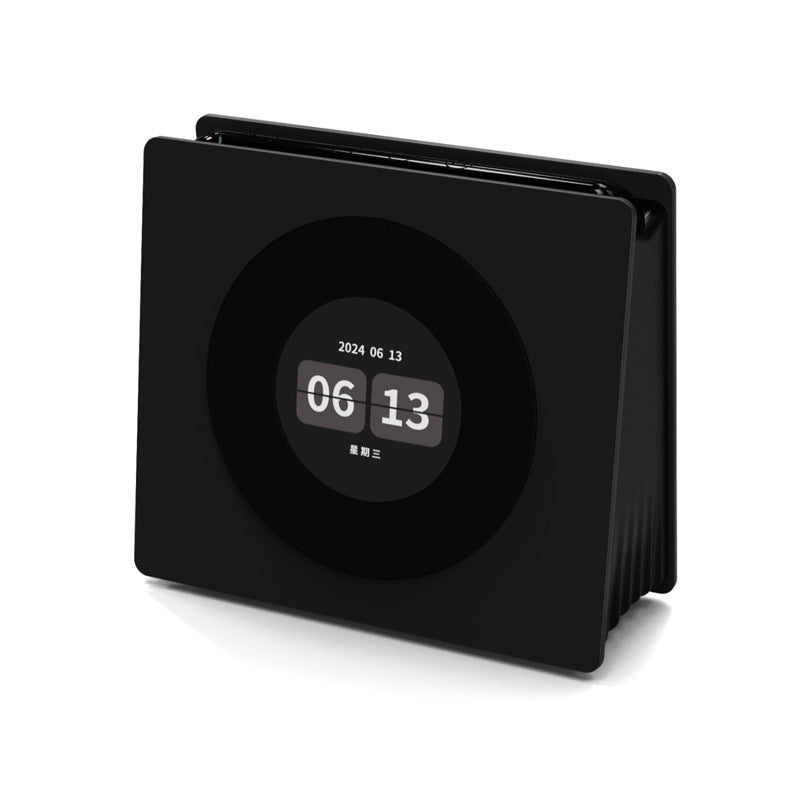 Smart Lyric Display Bluetooth Speaker & Clock with White Noise & Dynamic Scenes(Black)