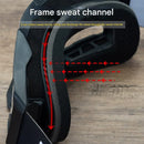 Professional Motocross & Ski Goggles - HiPER Lens, TPU Frame(Black frame with white belt and silver lens)