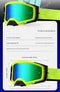 Panoramic Outdoor Sports Goggles - UV Protection, Windproof, Anti-Fog & Impact Resistant(Black-red frame + red film)