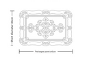 4 pcs Decorative Faux Leather Placemats - Unique Shape, Beautiful Packaging (Pink)