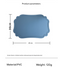 4 pcs Retro Faux Leather Placemat - Waterproof & Oil-Proof Dining Table Mat (Light blue)