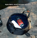 2 Pcs Black Ultra-Lightweight Collapsible Travel Basin - Waterproof Folding Bucket for Camping, Hiking & Outdoors (8.5L)