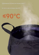 2 Pcs Black Ultra-Lightweight Collapsible Travel Basin - Waterproof Folding Bucket for Camping, Hiking & Outdoors (8.5L)