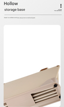 Beige 4-Piece Index Cutting Board Set with Ventilated Storage Stand - Food-Safe PP Kitchen Chopping Boards