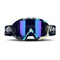 Cyan Frame and Colorful Sheet Versatile Sports Goggles - Windproof UV Protection for Skiing, Motorcycle, Cycling & Outdoor Adventures