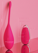 Pink Silky Silicone Remote Control Vibrating Egg - 12 Powerful Modes for Discreet Pleasure