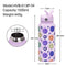 Style 23J Green and White Plaid Vibrant Fun Print 1L Stainless Steel Insulated Water Bottle - 32oz Large Capacity with Straw Lid & Carry Handle - BPA-Free
