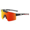 Orange Lenses With Black Temples Ultra-Light Polarized Sports Sunglasses - Wraparound Shield Design for Cycling & Outdoor Performance