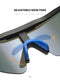Blue Lenses With White Temples Ultra-Light Polarized Sports Sunglasses - Wraparound Shield Design for Cycling & Outdoor Performance