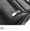 Black Elegant Women's PU Leather Top Handle Satchel - Versatile Crossbody Bag with Classic Clasp & Braided Detail